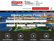 Tablet Screenshot of huskerhomefinder.com